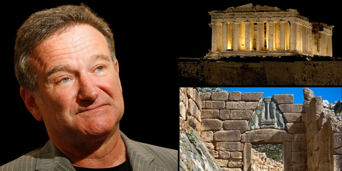 Ρόμπιν Γουίλιαμς: Στην ελληνική ιστορία πρέπει να υποκλιθεί όλη η ανθρωπότητα! Δεν μπορείς να αγνοήσεις την Δήλο, τον Παρθενώνα και τις Μυκήνες