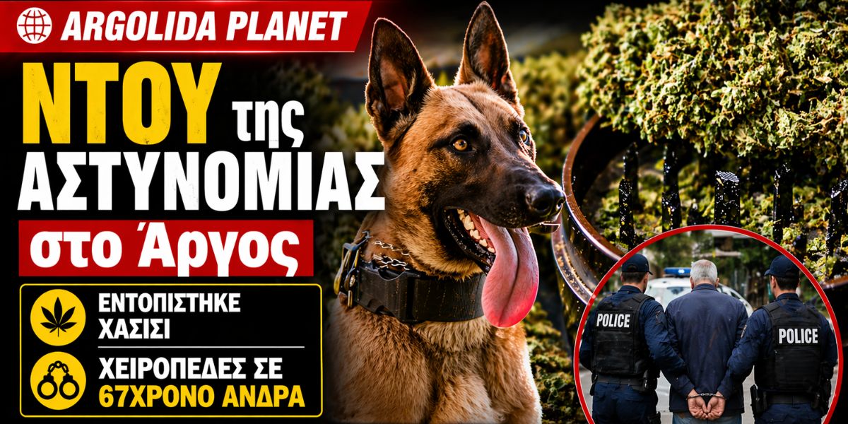 Ντου της Αστυνομίας σε σπίτι στο Άργος… Ο σκύλος μύρισε χασίσι!