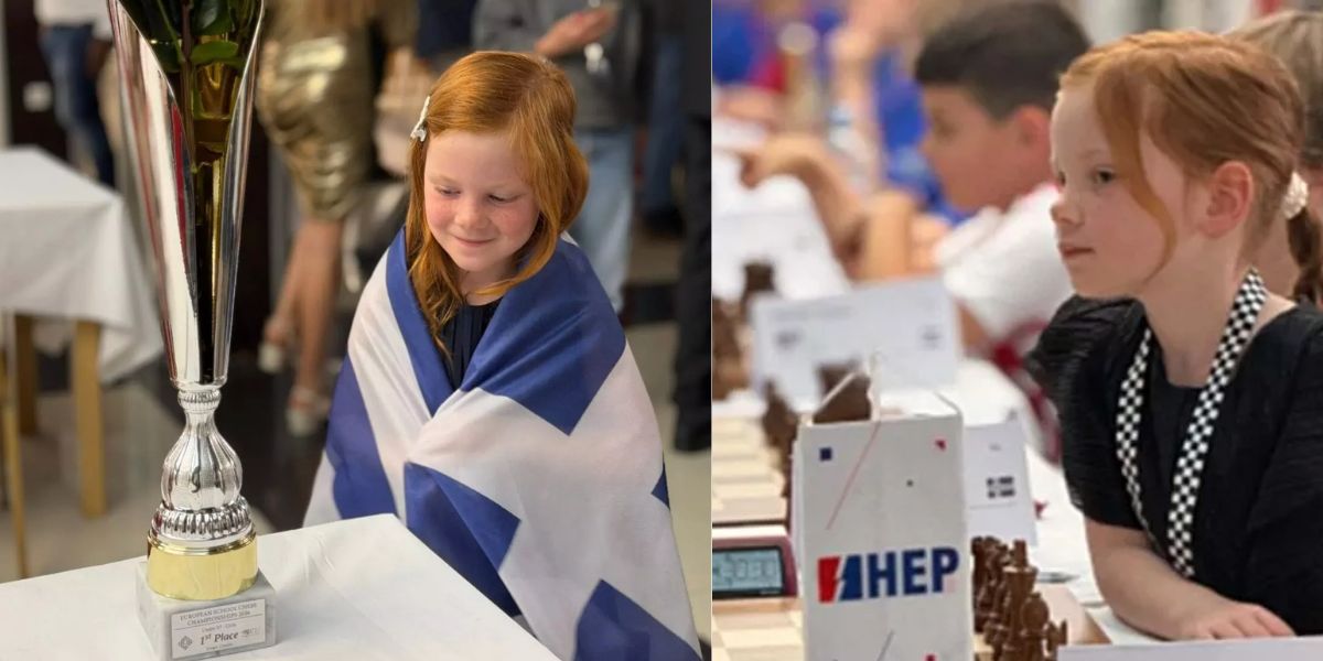 Η 7χρονη Σοφία Καλισκάμη από το Ναύπλιο είναι η νέα αήττητη Πρωταθλήτρια Ευρώπης στο σκάκι